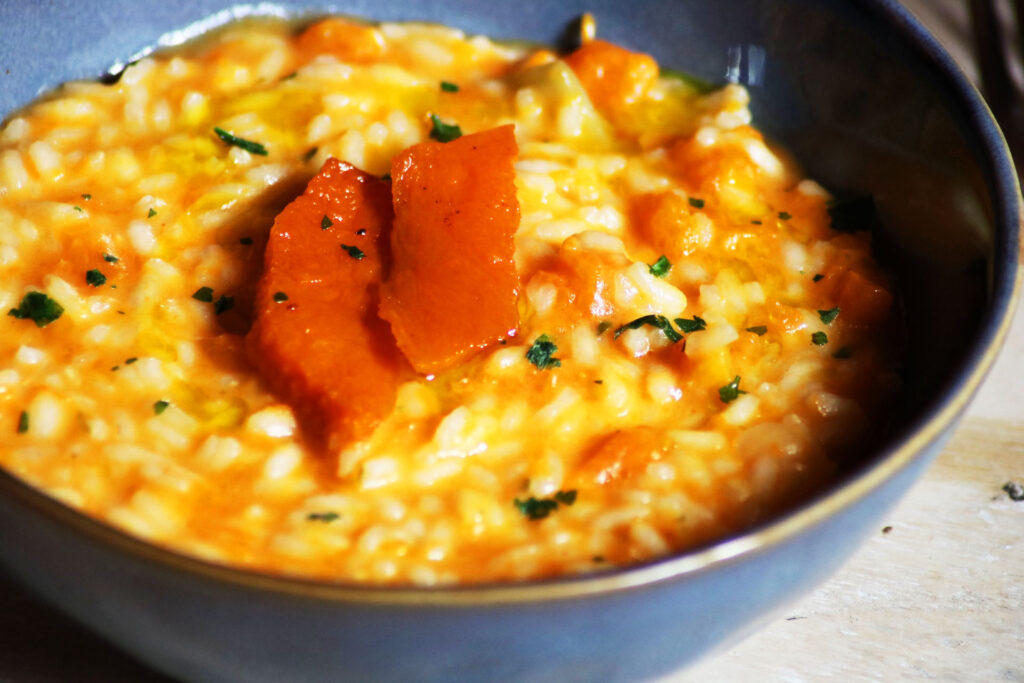 Risotto con zucca e taleggio